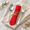 Metal Napkin Holders for Table Christmas Deer Ring Alloy Elk Holder Holiday Elegant Settings New Year Ring Winter Party Festive Dining Decoration