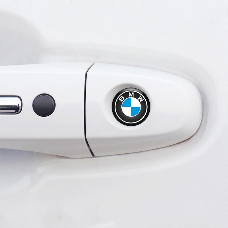 4pcs For BMW X1 X2 X3 X5 X4 X6 X7 G30 G20 G32 G11 G12 F40 F30 F20 F10 F34 Car Door Lock Keyhole Stickers Anti-blocking Decals