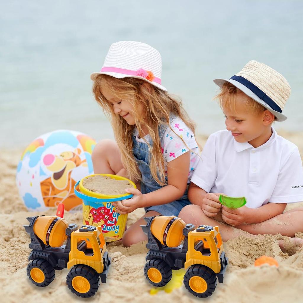 Miniature Construction Vehicles, Excavator, Dump Truck, Toy, Model Car, Construction Site, Collection, Kids Sand Toy, Beach, Park, Sandbox, Bath,