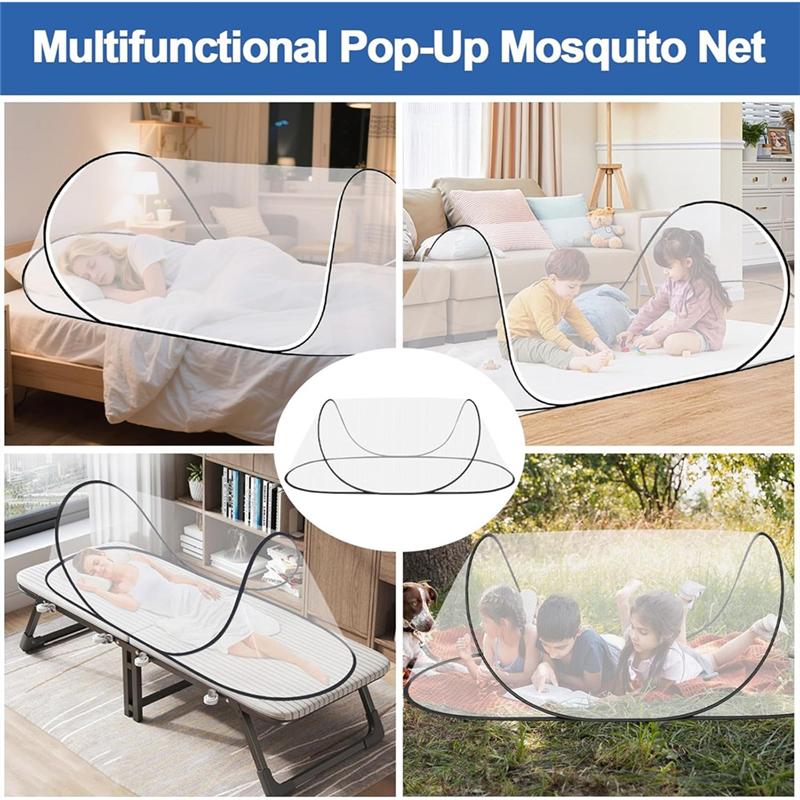 

ABJI--Up Mosquito Net,Foldable Mosquito Net, Portable Camping Tent, Family Mosquito Net Bed For Bed, Camping,Travel,Indoor