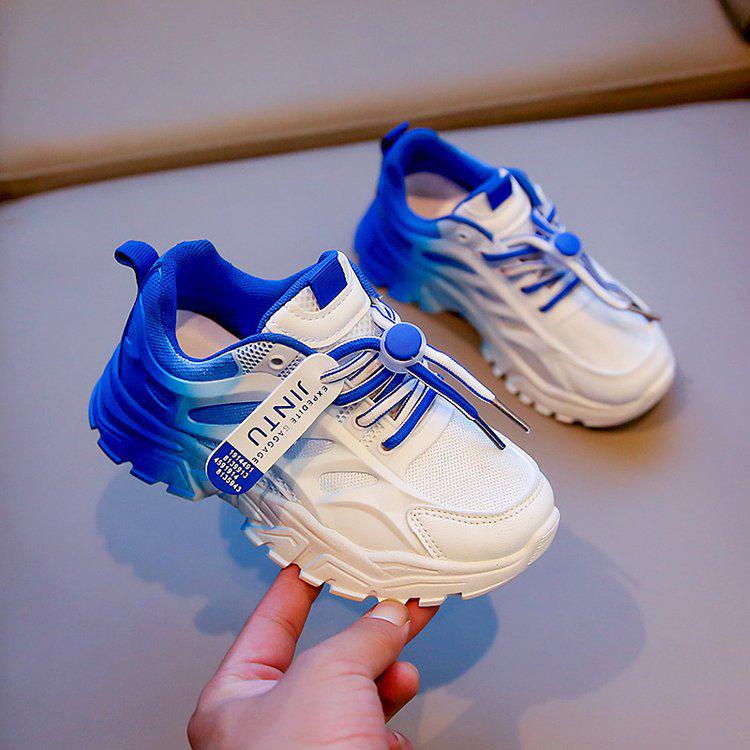 Girls' Summer 2025 White Mesh Breathable Sports Shoes
