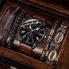Men'S Watch Set Casual Men'S Bracelet Business Quartz Men'S Watch