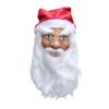 , Full Face Headpiece with Beard, Christmas Holiday Costume Prop for Parties