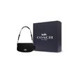 Coach Andrea 24 Logo Adjustable Shoulder Strap Leather Tote Shoulder Bag Medium Women handbags Black CT770-SV-BK