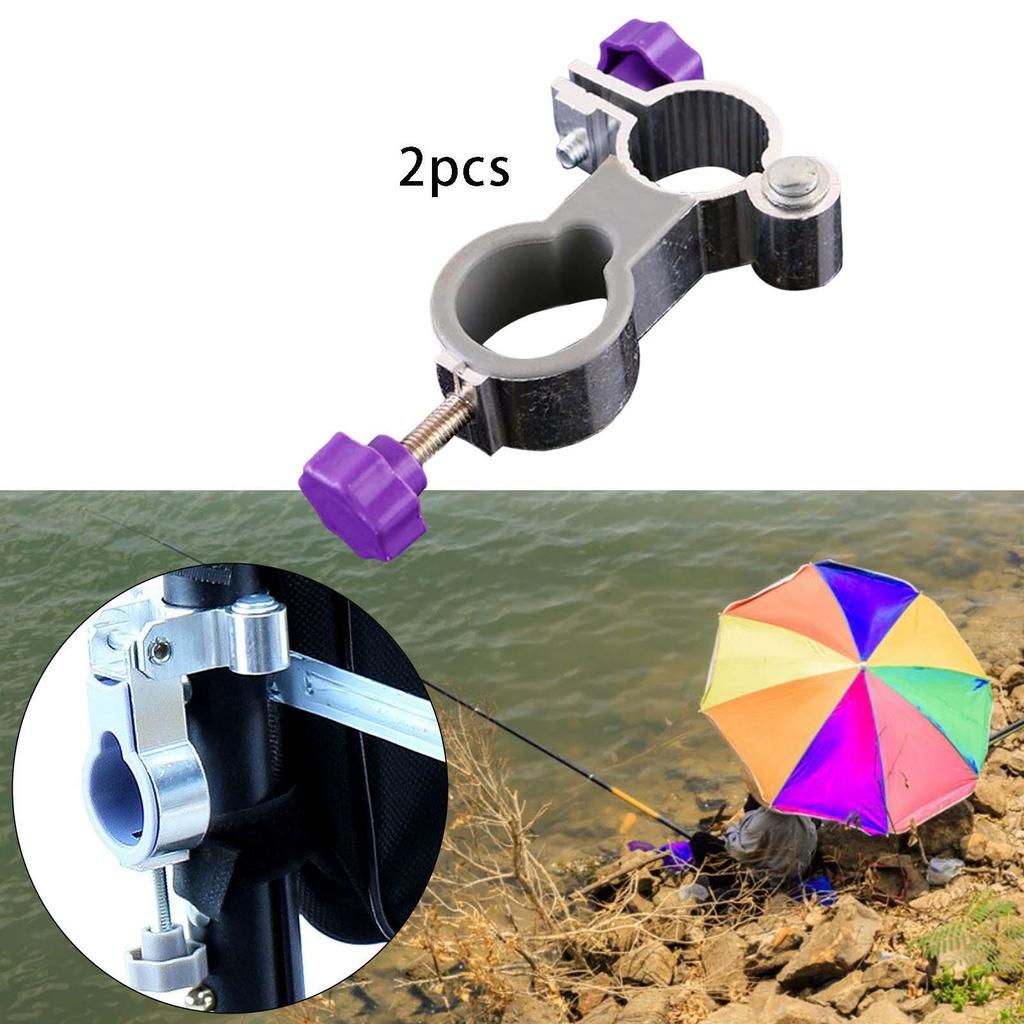 2 Piezas Soporte Plegable para Sombrilla de Pesca Abrazadera Soporte Clip para Playa Exterior para