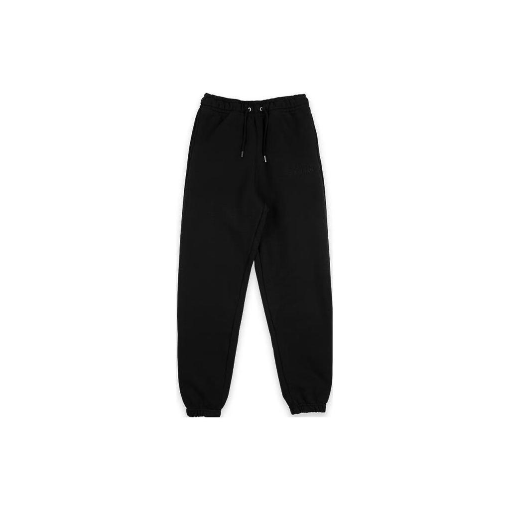 Jordan Wordmark Logo Embroidered Knit Joggers Men Bottoms Black FJ0697-010