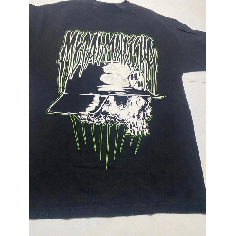 

Летняя футболка 2025 года American Y2K Metal Mulisha Мужская Большая Черная Футболка с коротким рукавом Череп Гранж AC6, Футболка с коротким рукавом и круглым вырезом 3XL