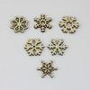 100pcsWooden Shape Snowflakes Mix Christmas Ornaments Pendants New Year Decorations for Home