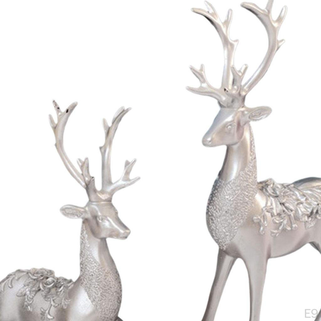 Elegante Elchstatue Dekorative Harzhandwerksfiguren Tiere Skulptur Shop Handgefertigte Figuren