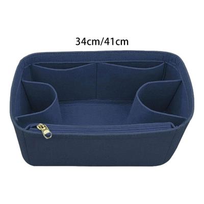 Purse Organizer Insert Storage Makeup Bag Multi Pockets Felt Bag Organizer for Handbags Luggage Crossbody Bag Tote Backpack