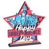 Solid Wood Handcrafted Patriotic Star Flag Decorative Item For Office Or Living Space Office Nationalistic Display