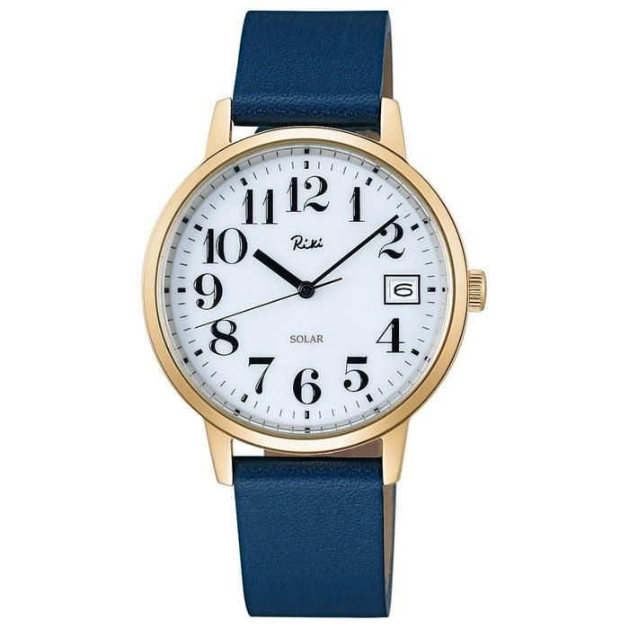 SEIKO Riki Standard Solar AKPD401 White Dial Leather Strap