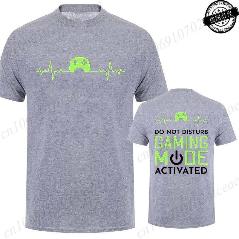 T-Shirt for Men Women Clothing Gaming Mode Printed Graphic Tees Funny Gamer Clothes Short Sleeve O Neck T-Shirts Shirt Tops