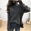 The Thick and Laid-back High-neck Sweater for Autumn and Winter Is Loose, Stylish and Bold. It Doesn't Pill