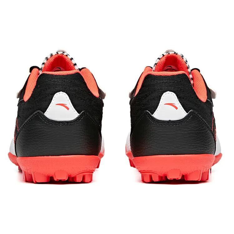 Anta Comfortable Cushioning Slip Resistant Abrasion Resistant Breathable Soccer Shoes Men's White Black Red (Unisex) Soccer Shoes