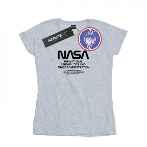 NASA Womens/Ladies Worm Blurb Cotton T-Shirt
