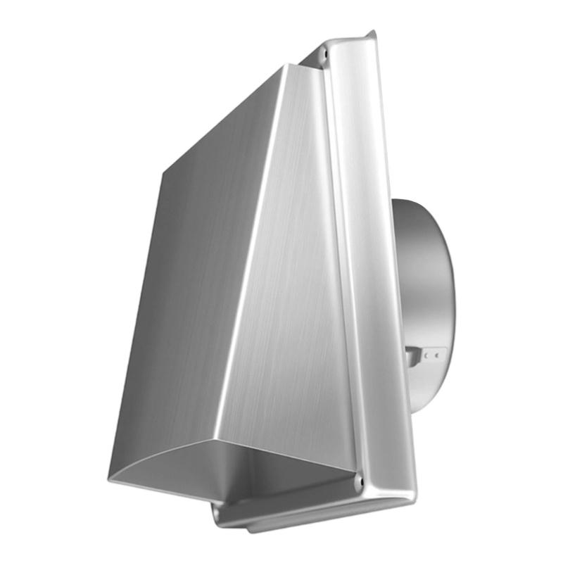 Wall Air Vent Stainless Steel External Wall Rain Hat Square Air Outlet Enduring HX6C