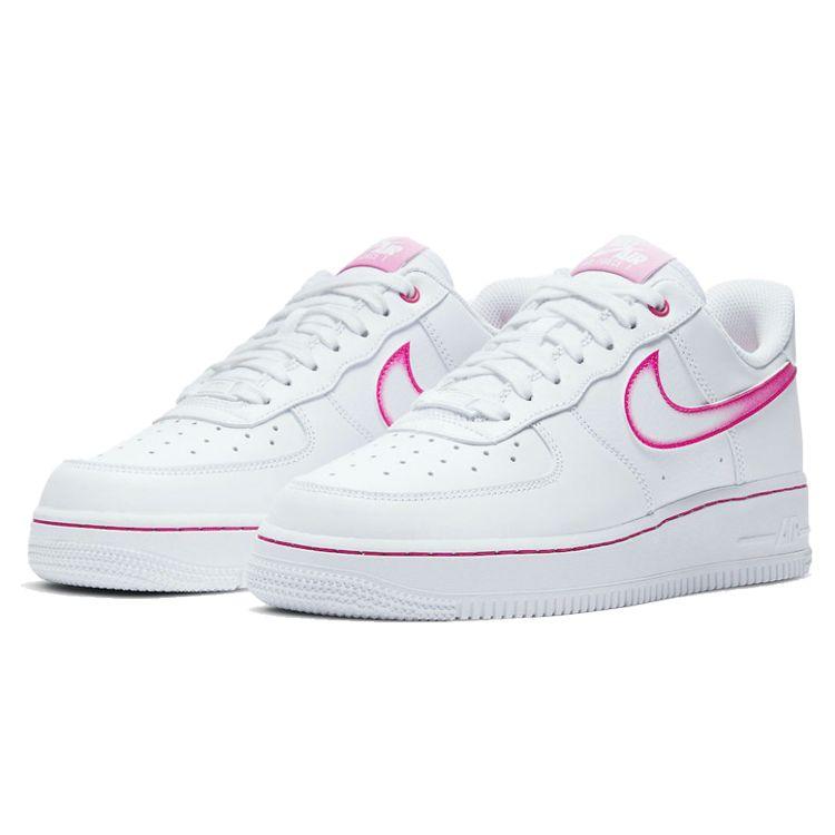 Nike  Air Force 1 Low Airbrush Pink Gradient Women Sneakers White DD9683-100