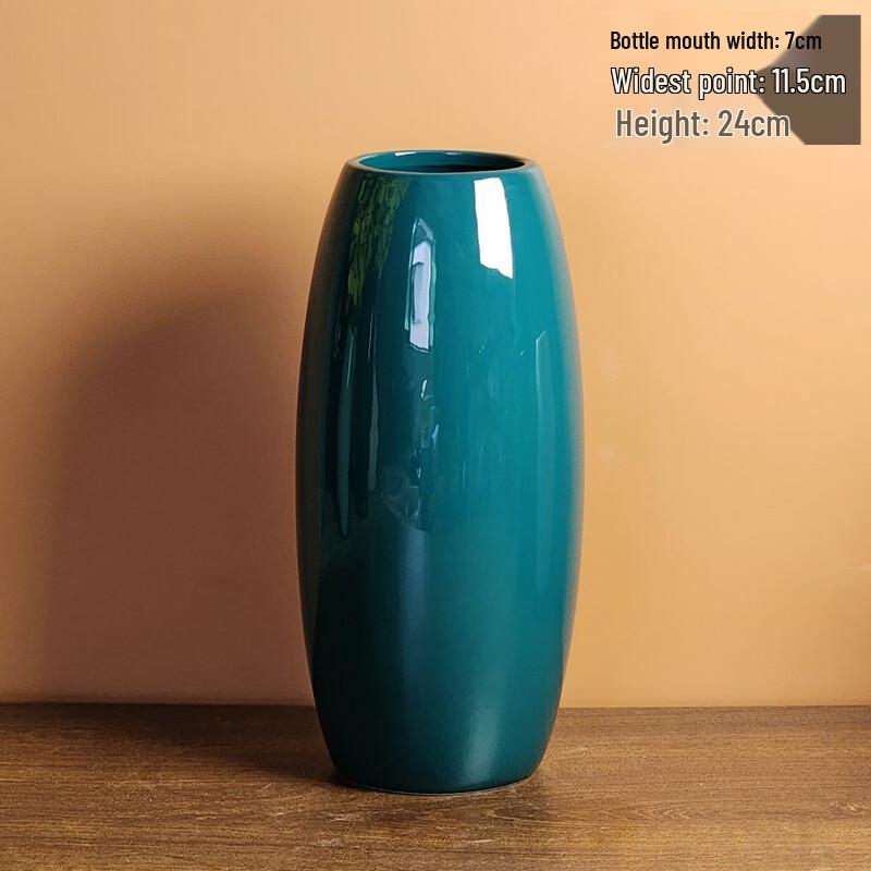 Emerald Green Gourd Ceramic Vase Set