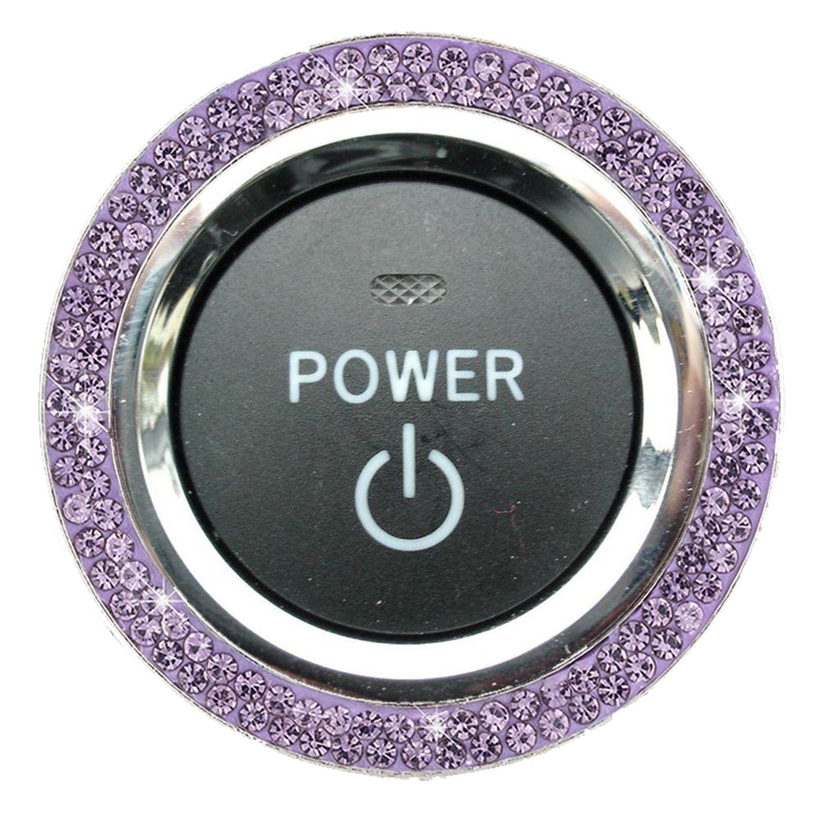 

Push Start Button Bling | Car One Button Start Decoration Ring Sticker New Diamond Please refer to the description фиолетовый