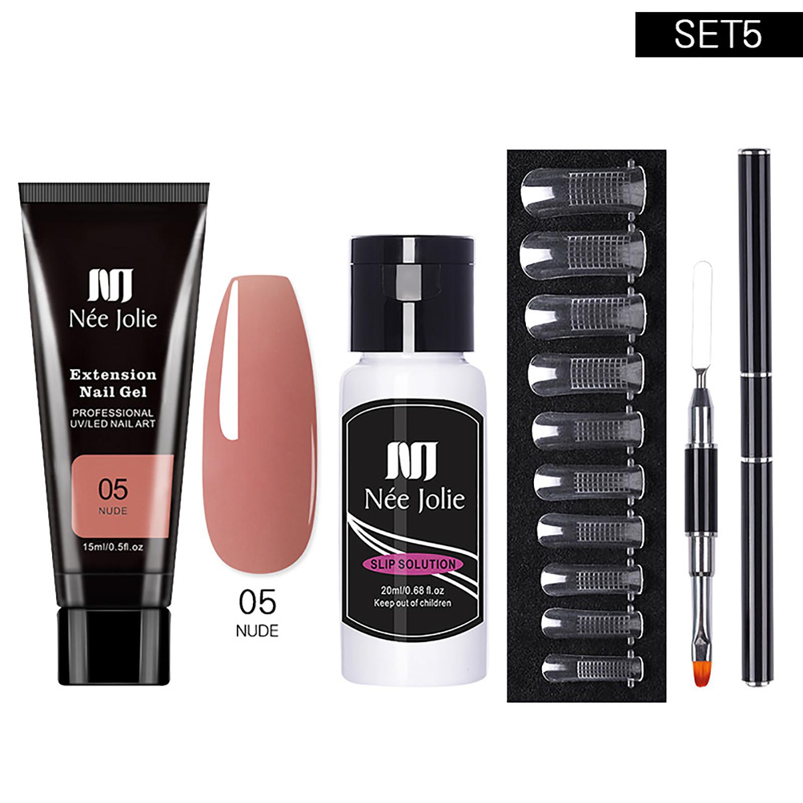 

Набор для наращивания ногтей, инструменты для ногтей с УФ-гелем, 15 мл