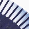 Stylish Business Fan Set with Fan Case and Handkerchief Sakura Mai [Osaka Choseido] Women's - (Navy)