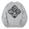KAN6312 Kmg0130 Ufo Fleece-Lined Sweatshirt - Gray