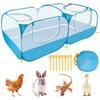 Portable Chicken Fence Outdoor Foldable Rabbit Cat Dog Duck Pet Fence Tent