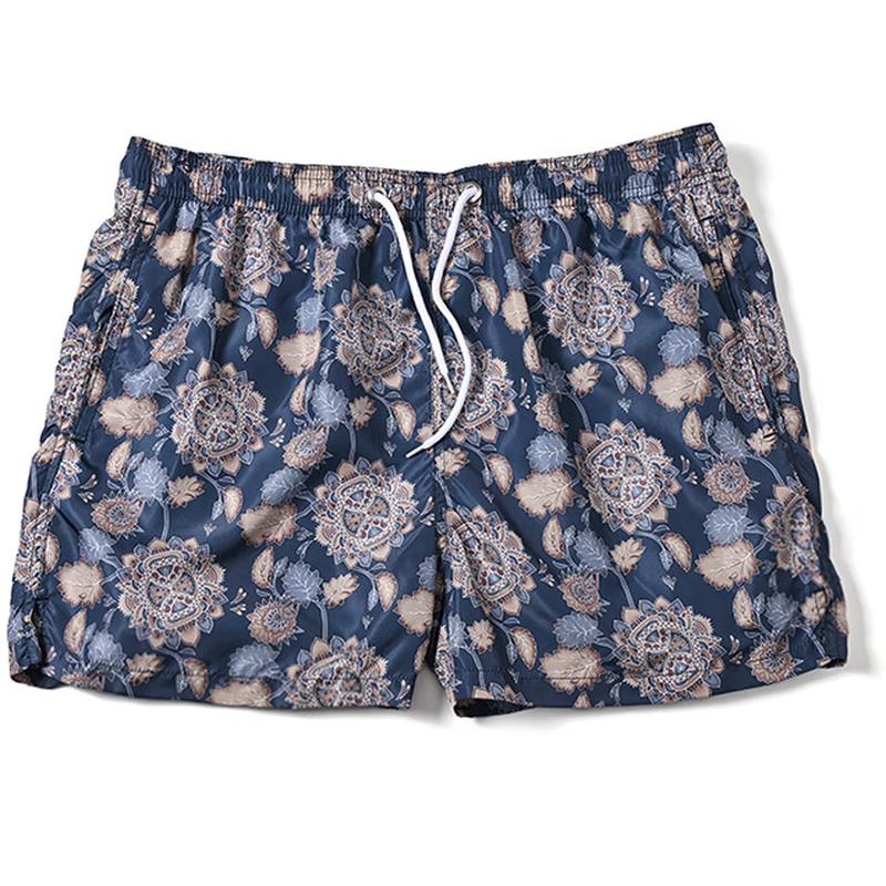 Junkiss Men's Printed Drawstring Beach Shorts