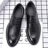 Spring and Autumn British Lace-up Business Dress Leather Shoes Men's Shoes Inner Height Increase Single Shoes Men's Casual Leather Shoes