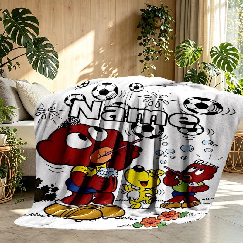 Custom Name Personalized Bamse Print Blanket, Home Decor, Bedroom, Sofa, Camping, Couch, Gifts for Birthday Christmas