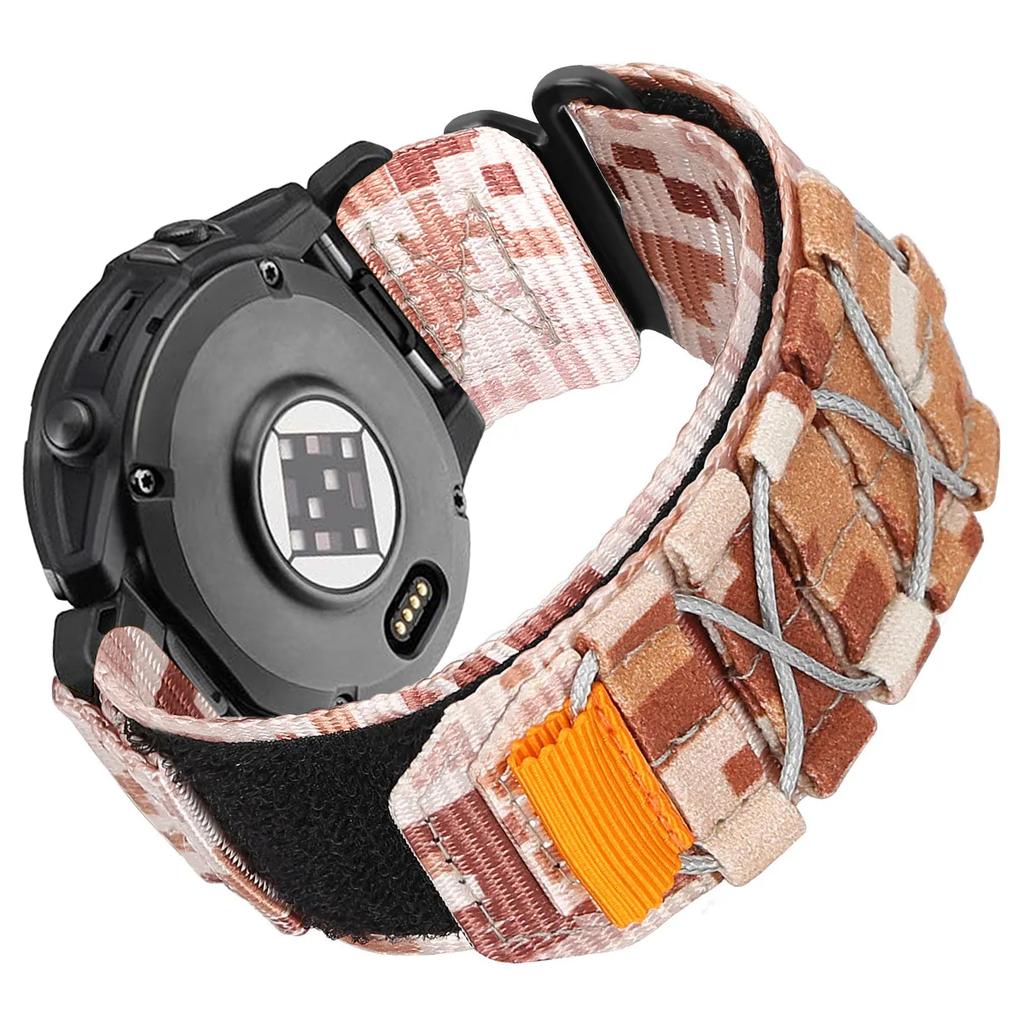 22mm 26mm Nylon Strap For Garmin Fenix 8 E 5 5X 6X 6 7 7X Pro/TACTIX/Mk2 Mk2i G1/Enduro 2 3 Sport Bracelet Quick Fit Watchband