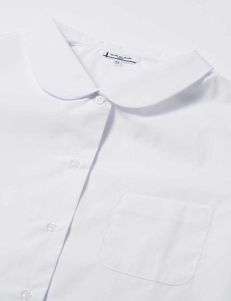 [Olive Des Olive School] Odor-eliminating, See-through, Round-collar Blouse, Short-sleeved J6652