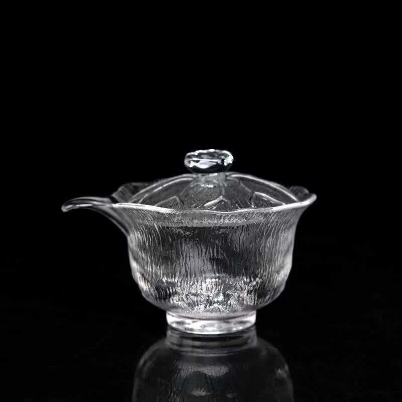 Transparent Glass Gaiwan and Fairness Cup for Kung Fu Tea