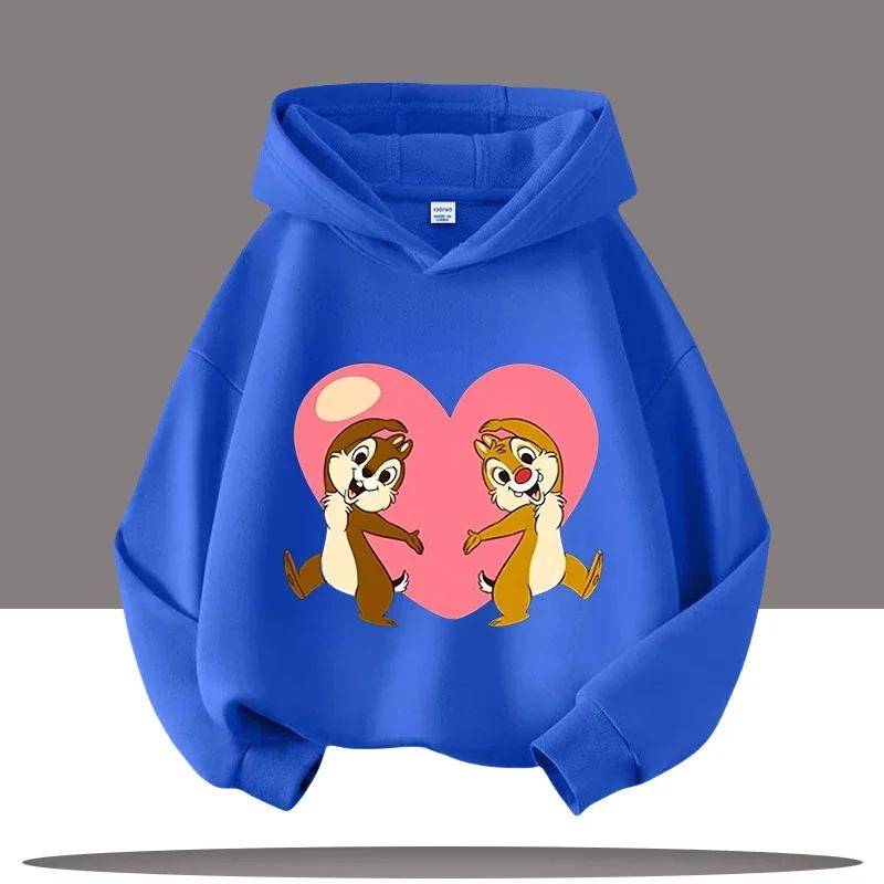 

Fun Squirrel Children s Hooded Sweatshirt with Cartoon Print - Boys Sportswear for Girls Casual Top Fall/Winter Clothing 100
