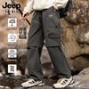 JEEP SPIRIT Men's Outdoor Loose Straight-Leg Cargo Pants