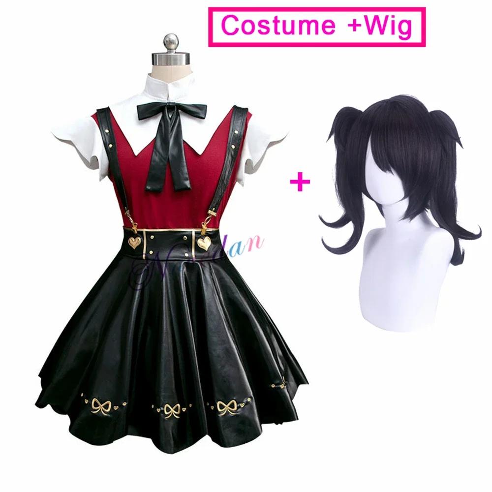 Trūcīga Meitene Pārdozē Cosplay Tērps Parūka