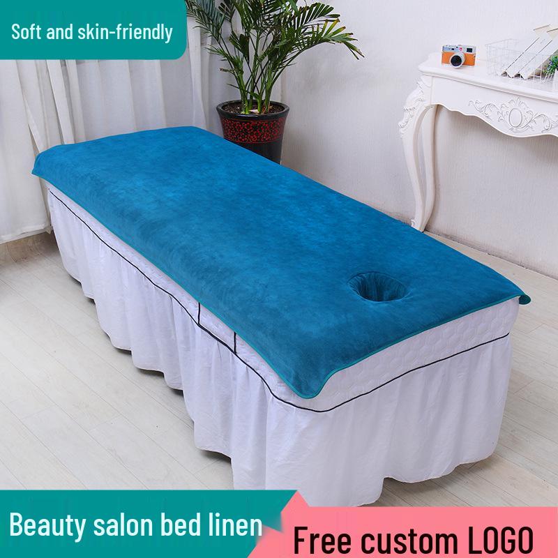 Large Absorbent Bedding Towel with Hole for Massage Therapy Bed