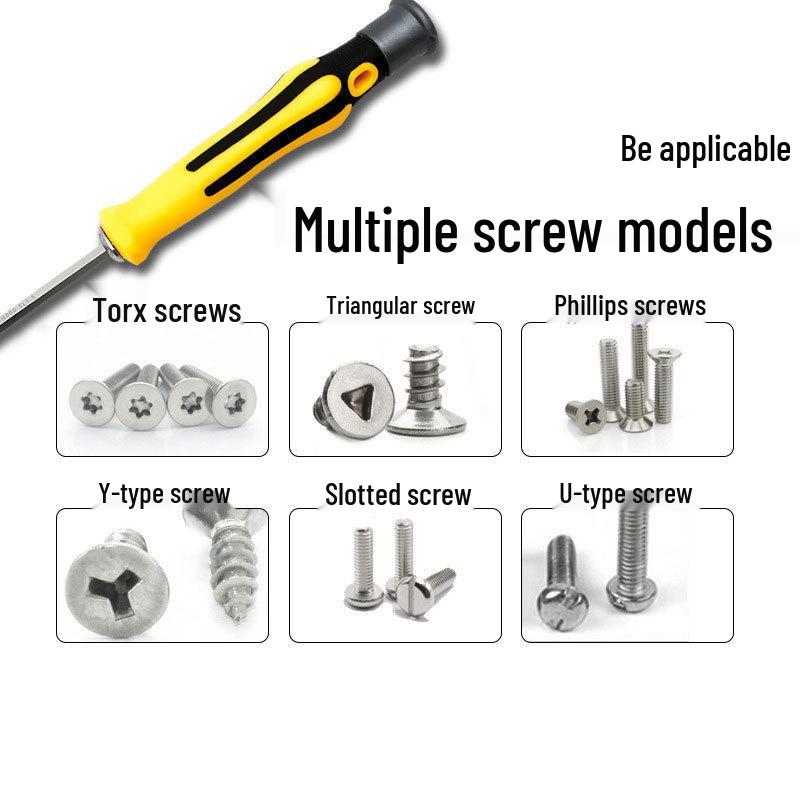 12-in-1 Multifunctional Screwdriver Set with Strong Magnetic Torx, Y-type, and Triangle Heads