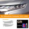 Car Headlight Protection Tint Film Smoke Black TPU Protective Transparent Sticker For Mitsubishi Outlander 2015- Accessories