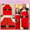 Christmas Family Party Apron With Mechanical Sewing For Holiday Celebrations