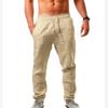 VEZFAA Women's Fashion Casual Solid Color Print High Waist Trousers Pants & Capris