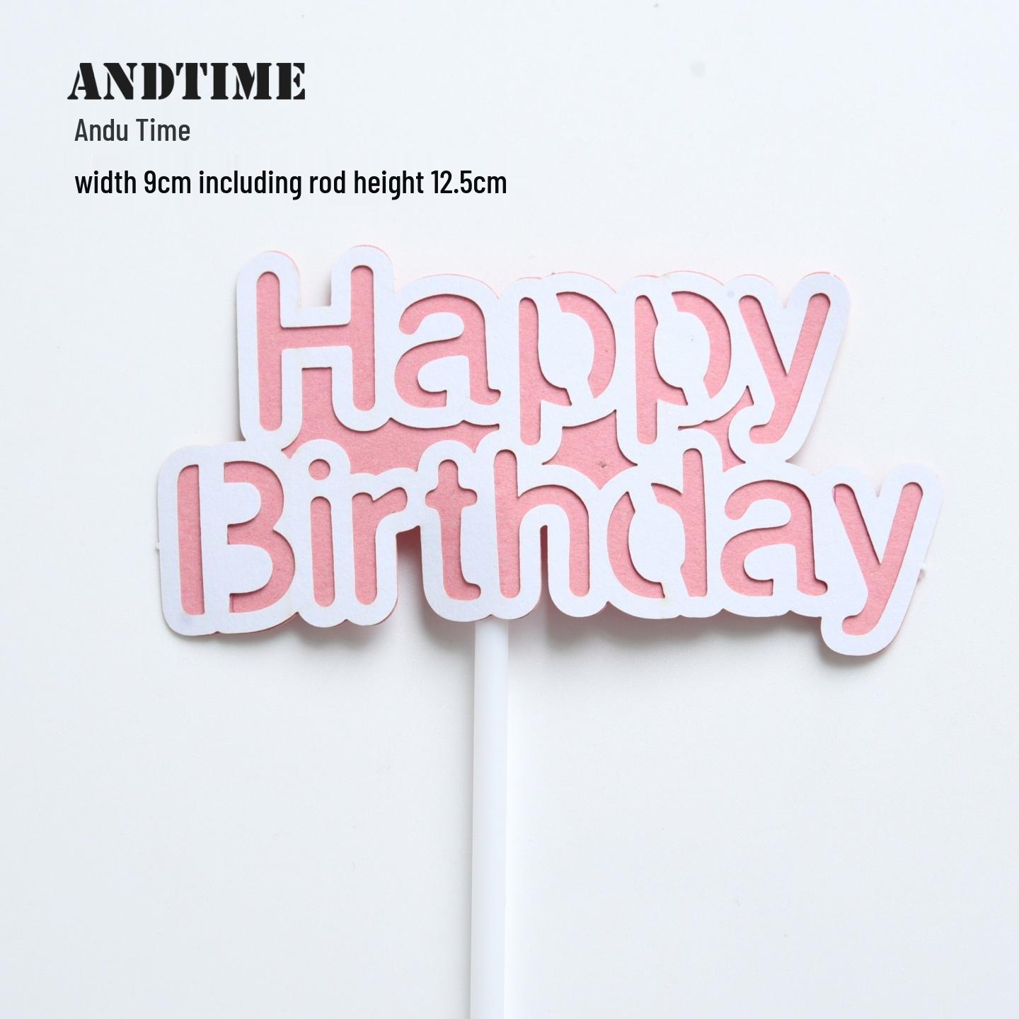 Baking Cake Decoration: Double Layer Transparent Acrylic Happy Birthday Topper for Dessert Table.