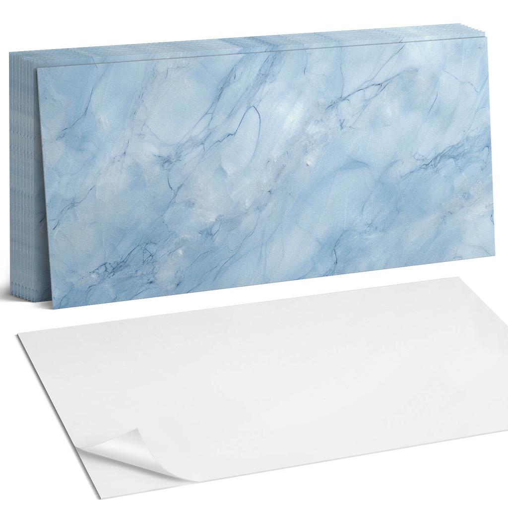 Kafelki Winylowe Z Dekorem Do Kuchni Lub Łazienki Abstrakcyjny Wzór Marmuru 10X40X20 Cm