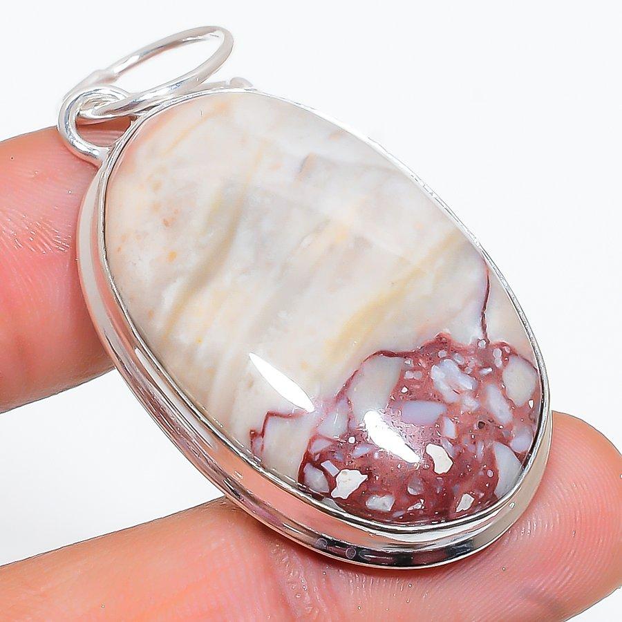 

Natural Wild Horse Gemstone Handmade 925 Sterling Silver Pendant 2.05 l3s33