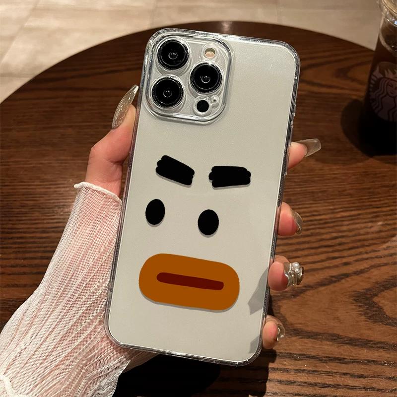Funny Meme Face TPU Phone Case For IPhone 15 14 13 12 11 Pro Max X XR XS 8 7 Plus, Clear Shockproof Protective Cover