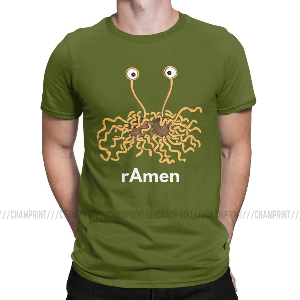 Men T Shirts Flying Spagetti Monsterism Monster Pastafarianism Skeptic Atheist Hipster Tee Shirt Fsm Religion Church