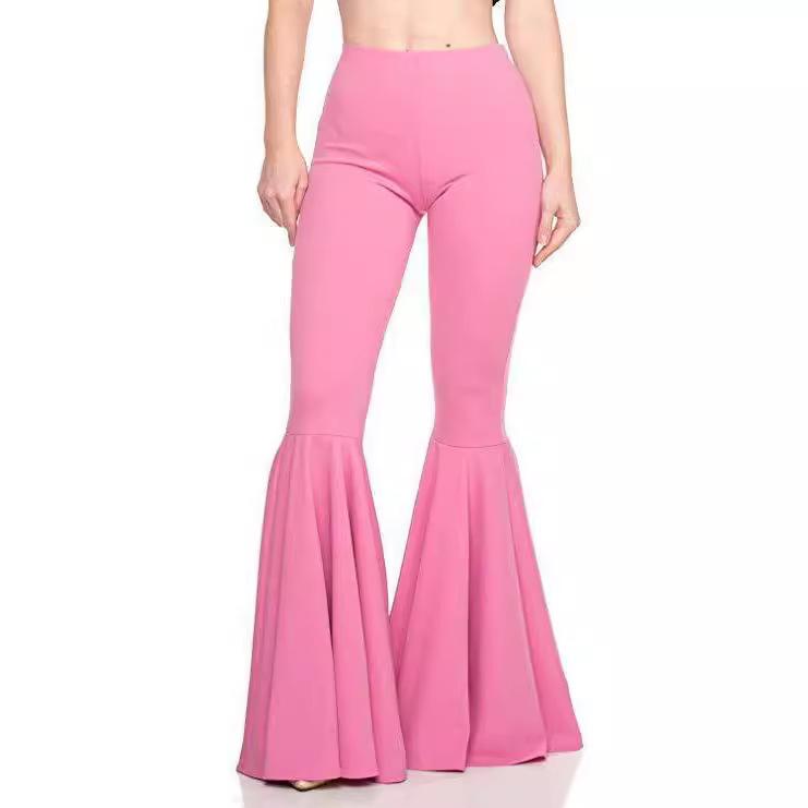 Women's Plus Size High Waist Slimming Mermaid Flare Pants