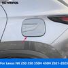 For Lexus NX 250 350 350H 450H    2024 2025 Carbon Fiber Fuel Tank Cap Oil Filler Cover Trim Exterior Accessories