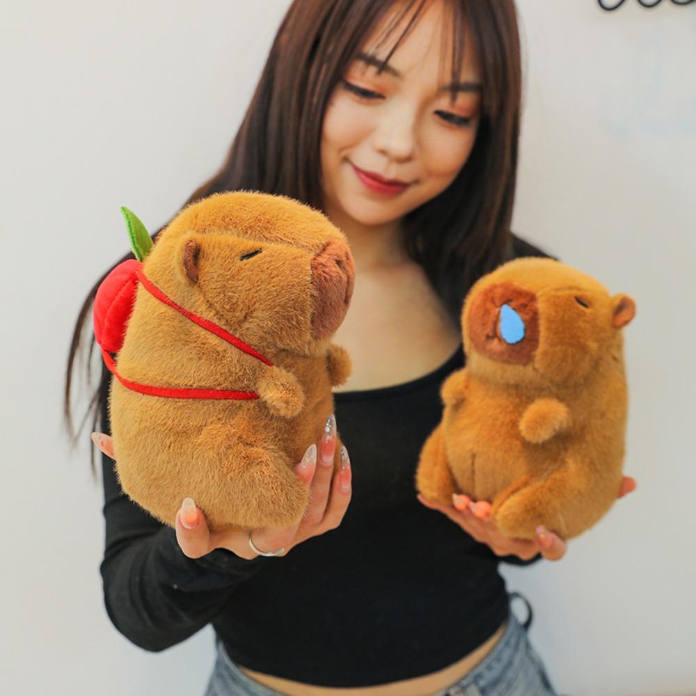 

Soft Plush Capybara Plush Toy Fluffy Capybara Stuffed Doll Cartoon Capybara Cotton Doll Birthday style 5